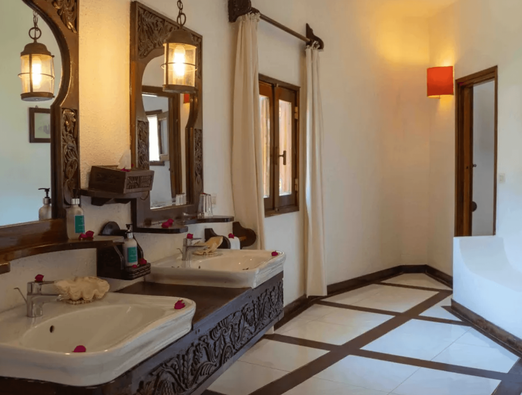 Luxury hotel room bathroom