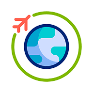 Airlines globe icon