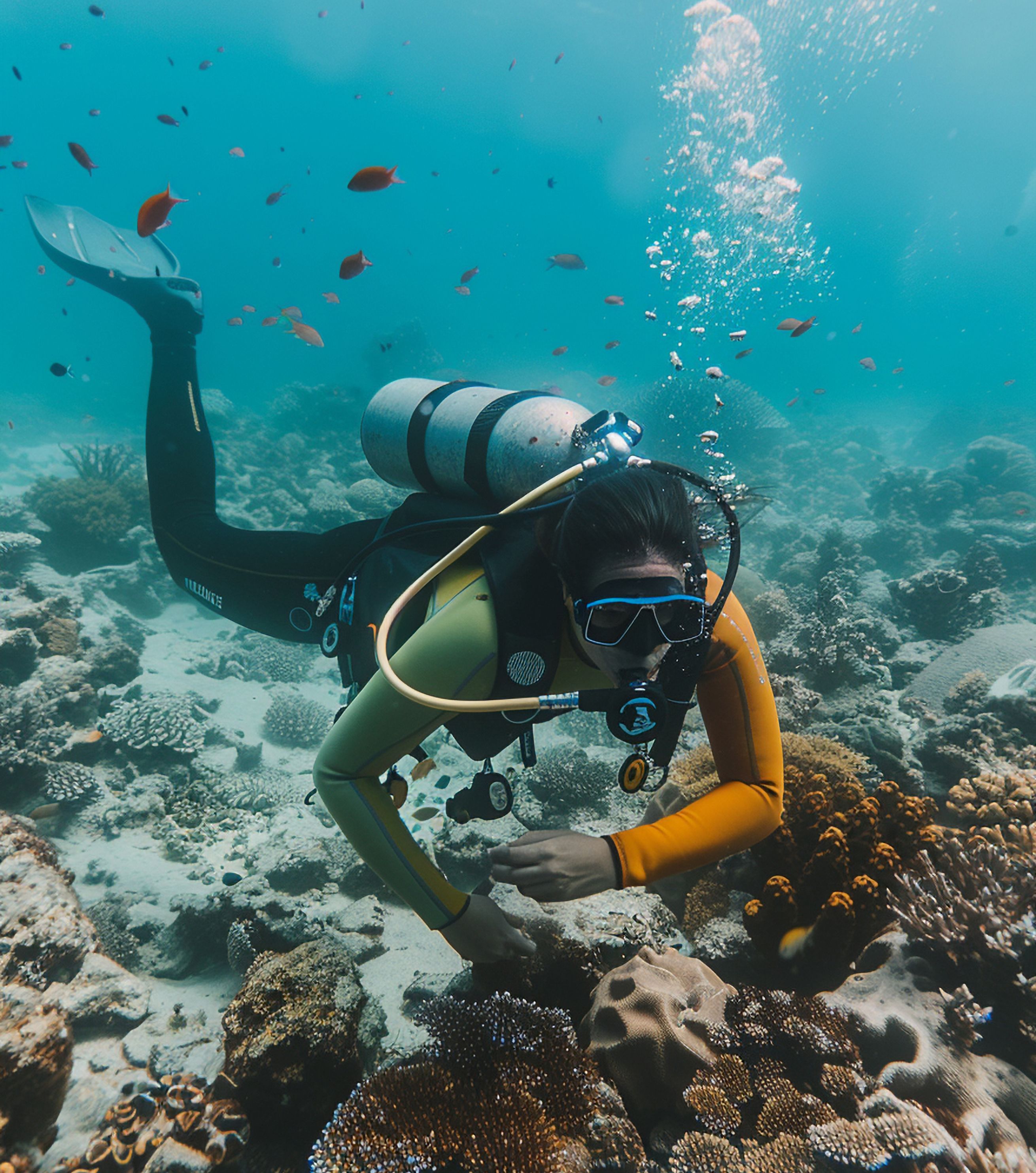 Scuba Diver Underwater